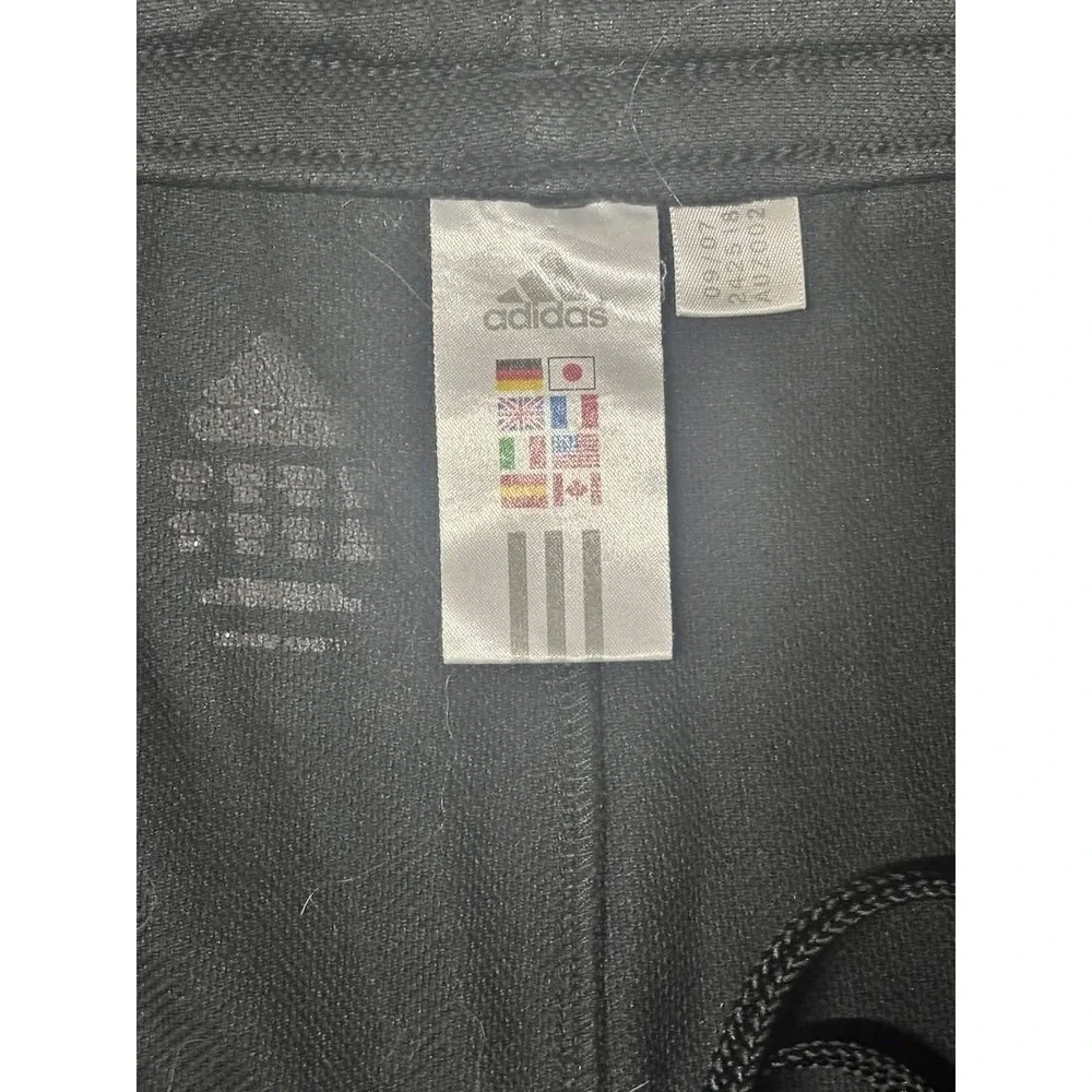 Adidas Mens Large Black 3-Stripe Soccer Shorts
